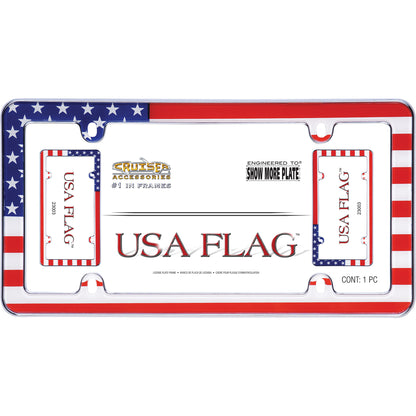 USA Flag License Plate Frame