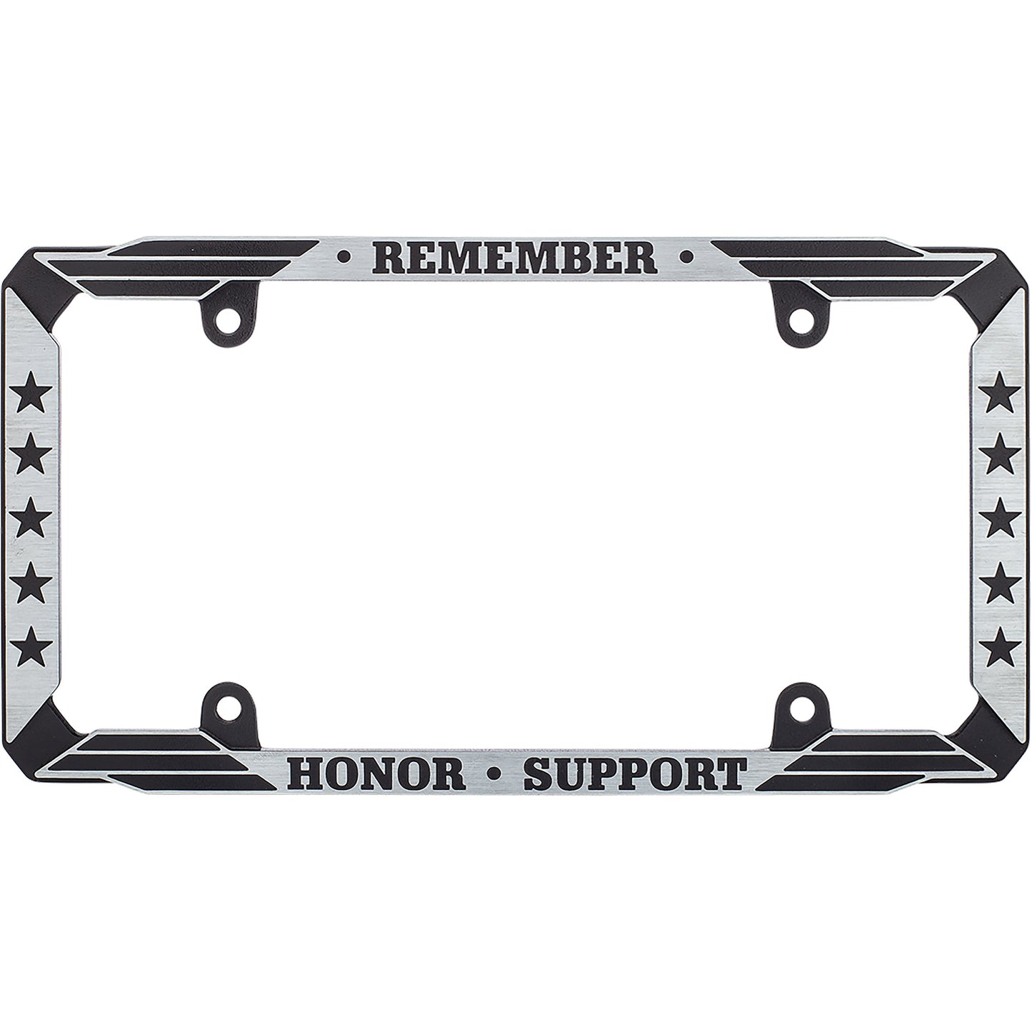 Military Appreciation License Plate Frame, Black