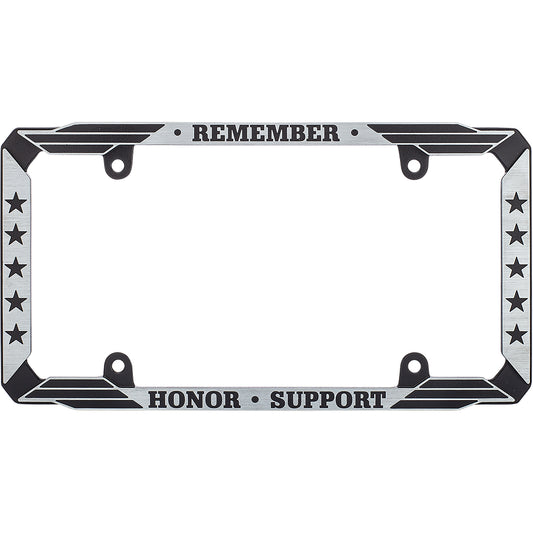 Military Appreciation License Plate Frame, Black