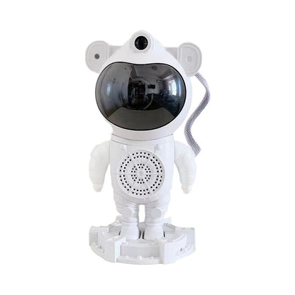 Bluetooth Quinn Astronaut Galaxy Projector with smart star light, moon projection, remote control, and timer function. Perfect for creating a cosmic ambiance in bedrooms and living spaces