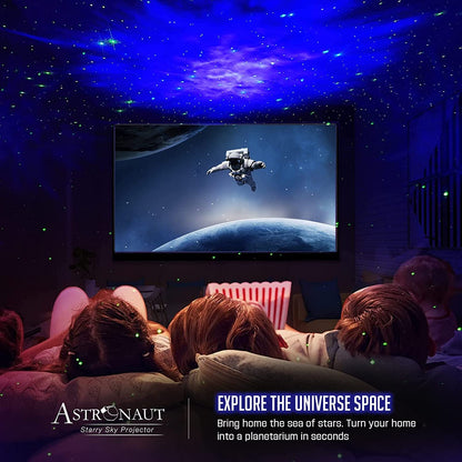 Nova Ace Astronaut Galaxy Projector with Smart LED Remote – Starry Sky Night Light
