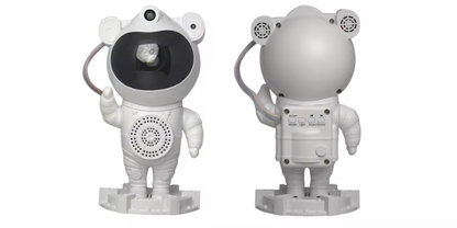 Bluetooth Quinn Astronaut Galaxy Projector with smart star light, moon projection, remote control, and timer function. Perfect for creating a cosmic ambiance in bedrooms and living spaces