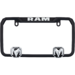 RAM License Plate Frame, Matte Black - Image 2