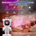 Bluetooth Quinn - Astronaut Galaxy Projector – Smart Star Light with Moon, Remote & Timer - Image 9