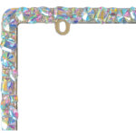 Dazzle License Plate Frame, Chrome - Image 5