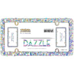 Dazzle License Plate Frame, Chrome - Image 4