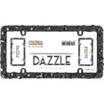 Dazzle License Plate Frame, Black - Image 3