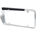Golf Club License Plate Frame, Chrome/Painted - Image 2
