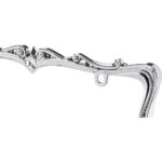 Queen License Plate Frame, Chrome/Clear (with fastener caps) - Image 4