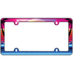 Synthwave License Plate Frame