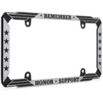 Military Appreciation License Plate Frame, Black - Image 2