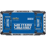Military Appreciation License Plate Frame, Black - Image 3