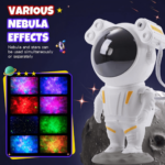 Cosmo - Astronaut Galaxy Projector – Starry Night Light, Smart Remote Control, Space-Themed Room Decor - Image 5
