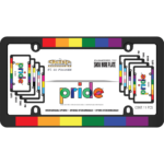 Pride License Plate Frame, Black - Image 3